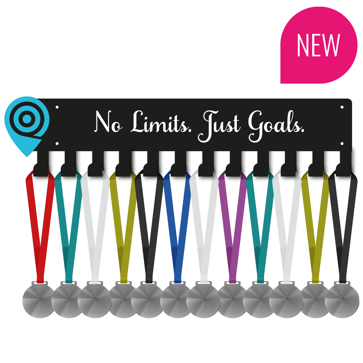 *NEW* Medal Hanger - No Limits. Just Goals